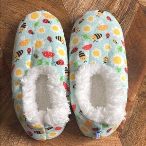 Snoozies Adult Bee and Ladybug Slippers